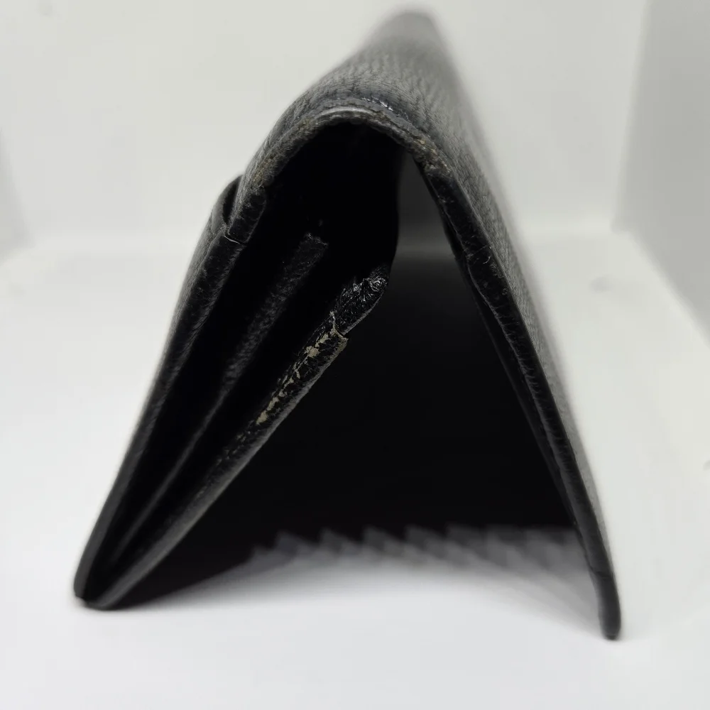 Gucci G Leather long Bifold wallet Black - Picture 8 of 9